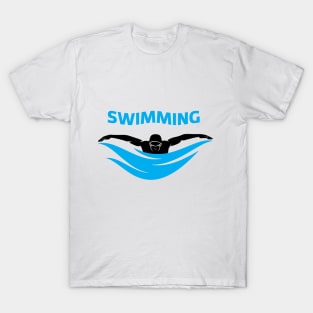 Swimming fan coach instructor lover gift for swimmer T-Shirt